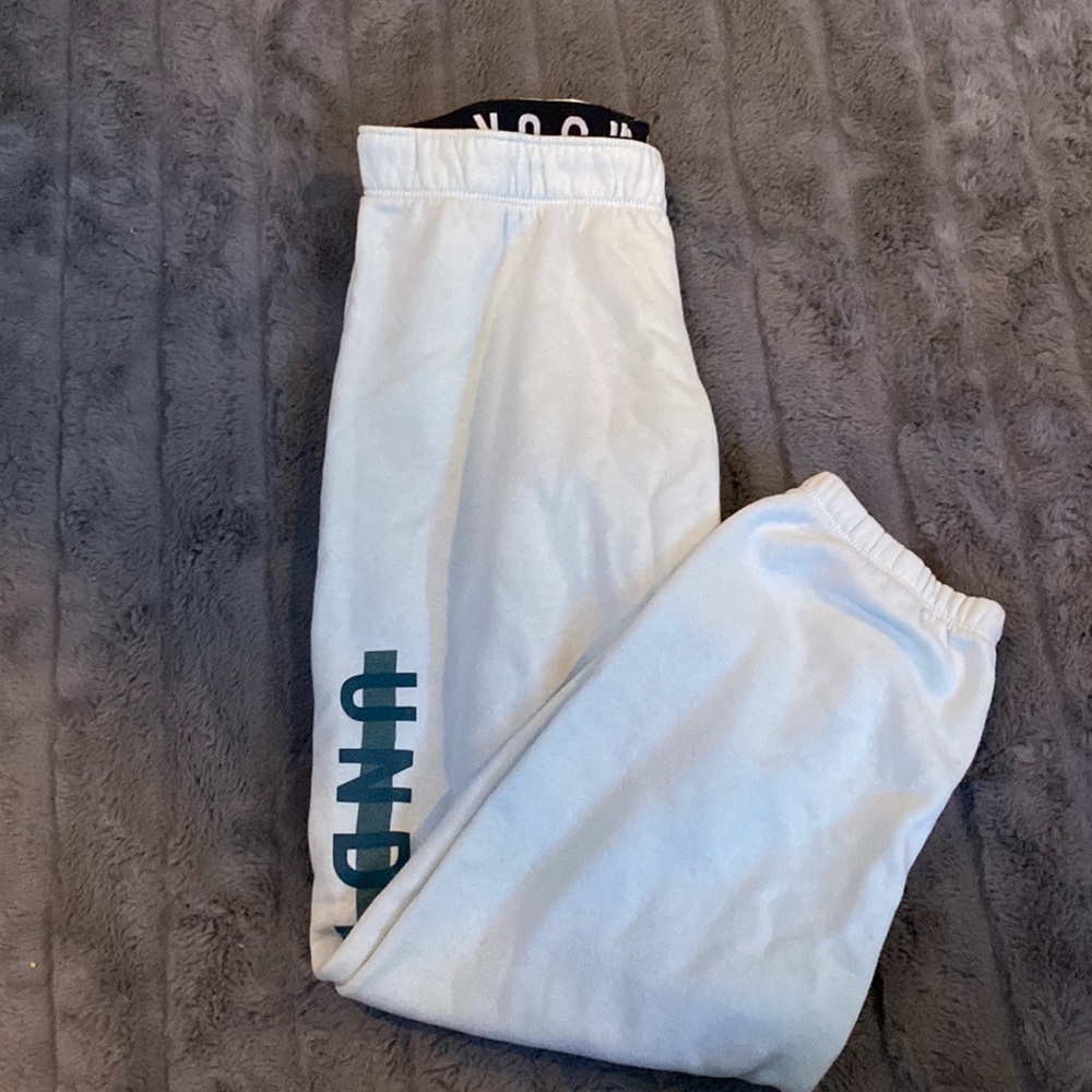 Under Armour light blue capri sweat pants size XS.